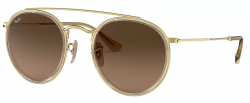 Ray-Ban RB3647N Round Double Bridge 9124/43 maat 51-22